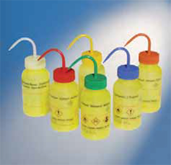Frasco lavador para agua destilada, PE, frasco de seguridad, PE, plstico, POBEL®
