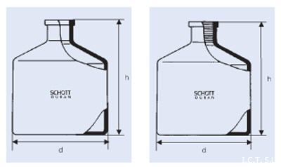 Frasco para buretas, vidrio SCHOTT DURAN