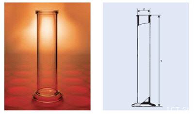 Probeta sin graduacin, vidrio SCHOTT DURAN