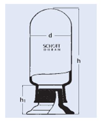 Recipiente para muestras, vidrio SCHOTT DURAN