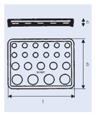 Placa para reaccin a la gota segn Feigl, SCHOTT