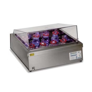 Bao para agua y aceite Precisdig con tapa abatible Makrolon, digital, J.P. SELECTA®