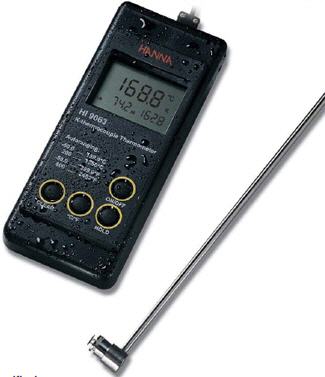 Termmetro con sonda tipo K HI 9063, HANNA