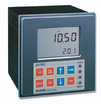 Controlador de pH microprocesado pH 500, HANNA
