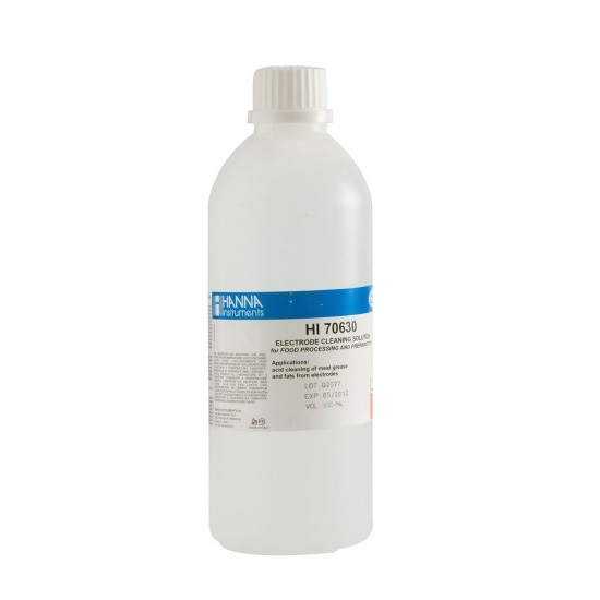 Solucin limpieza electrodos cida para carne y grasa, 25 bolsas de 20 mL, HANNA INSTRUMENTS®