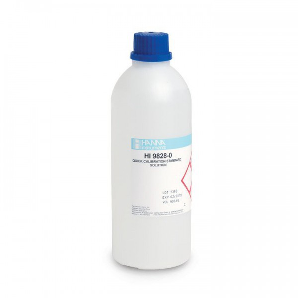 Set soluciones calibracin rpida para multiparamtrico HI9828, 500 mL, HANNA INSTRUMENTS®