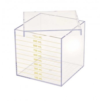 Recipiente c�bico de 1 dm3, LABOESCUELA&reg;