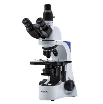 Microscopio trinocular 1000x, objetivos E-PLAN 4x, 10x, 40x, 100x (inmersi�n), Oculares Gran campo WF 10X/20 mm, OPTIKA MICROSCOPES�