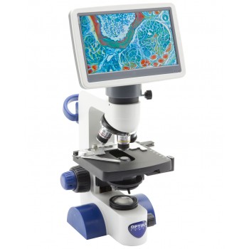 B-60 Microscopio monocular 400x de campo claro, con monitor de 7
