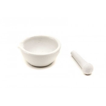 Mortero porcelana con mano di�m. 100 mm, LABOESCUELA&reg;
