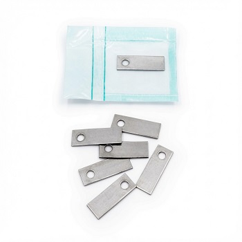 Steam Control GST E6 SS, 50 cupones/l�minas. L�minas de acero para esterilizaci�n por vapor (BIs) para el monitoreo rutinario de los procesos de esterilizaci�n por vapor, inoculadas con una poblaci�n certificada de esporas de Geobacillus stearothermophilus (10e6) ATCC 7953 y encerrado en una envoltura permeable al vapor, LIOFILCHEM&reg;