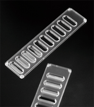 Placa con cavidades para grupos sanguneos, plstico PS, DELTALAB