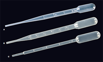 Pipeta Pasteur, graduadas, LDPE, plstico DELTALAB, estriles por radiacin