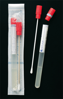 Hisopos con medio de transporte, Cary Blair, estriles, PS rompible + viscosa, DELTALAB
