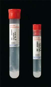 Tubo p/ muestras de sangre, p/ separacin de suero, con acelerador y gel, DELTALAB