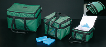 Nevera para transporte refrigerado de muestras, color verde, DELTALAB