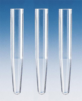 Tubo de sedimentacin, plstico PS, fondo cnico, BRAND®