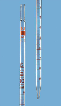 Pipeta graduada, vidrio Blaubrand™ Eterna, Clase AS, vidrio AR-GLAS™, BRAND®