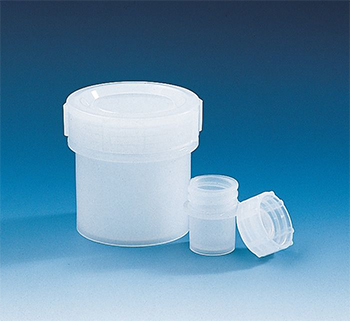 Frasco cilndrico, pared gruesa, boca ancha, LDPE, BRAND®