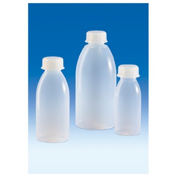 Frasco cil�ndrico, boca ancha, PFA, VITLAB�