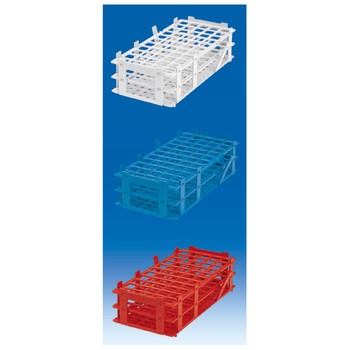 Gradilla rectangular para tubos de ensayo, pl�stico PP, desmontable, VITLAB�
