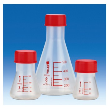 Matraz erlenmeyer, cuello rosca GL, PMP, VITLAB�