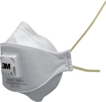 Mascarilla autofiltrante para part�culas (Norma EN149:2001), plegada, serie Aura&trade; 9300+, 3M&reg;