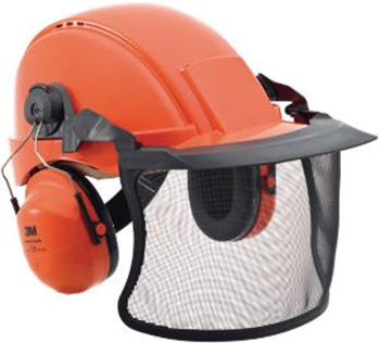 Casco de seguridad, combinaciones 3M Peltor G2000 con pantalla de rejilla, 3M®