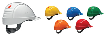 Casco de seguridad 3M Peltor G2000 UVICATOR&trade;, con ventilaci�n y banda sudor pl�stico, arn�s ruleta, 3M&reg;