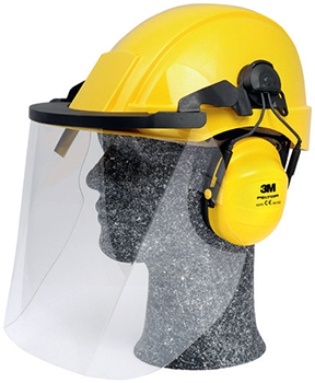 Casco de seguridad, combinaciones 3M Peltor G2001 con aislamiento el�ctrico hasta 1000 volts. con Pantalla Industrial, 3M&reg;