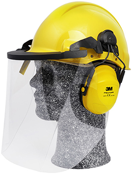 Casco de seguridad, combinacin 3M Peltor G3000 con pantalla industrial, 3M®