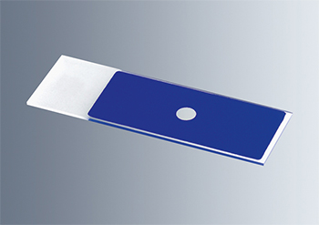 Portaobjetos c/campos de reaccin, vidrio sdico-clcico de la tercera clase hidroltica, MARIENFELD SUPERIOR®