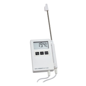 Termmetro digital con sonda acero inox, c/ memoria mxima y mnima, TFA®