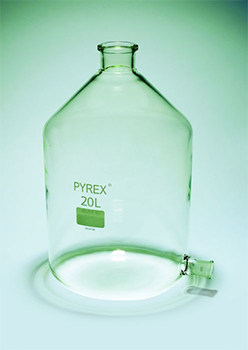 Frasco aspirador, c/ toma lateral de vidrio esmerilado, vidrio borosilicato, PYREX®