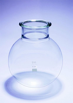 Reactor cilndrico / esfrico, boca ancha, vidrio borosilicato, SVL®