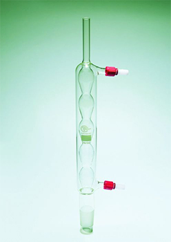 Refrigerante de bolas Allihn, Quickfit™, c/ cono esmerilado, vidrio borosilicato, PYREX®