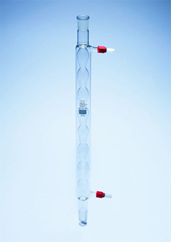 Refrigerante de bolas Allihn, Quickfit™, c/ unin y cono esmerilado, vidrio borosilicato, PYREX®
