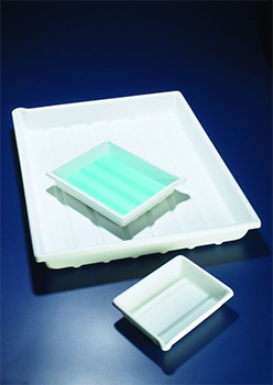 Bandeja para fotografa, PVC blanco, AZLON®