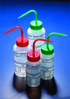 Frasco lavador, boca ancha, LDPE, Azlon™ Tracker, p/ asegurar la trazabilidad, uso clnico, AZLON®, c/ tapn de rosca de PP