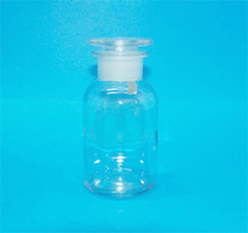 Frasco cilndrico, boca ancha, vidrio SIMAX®, c/ tapn de vidrio