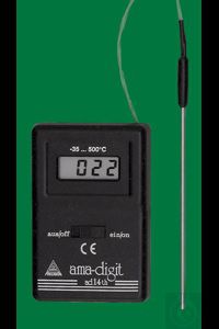 Term�metro digital electr�nico AD 14TH, -35...+500:1�C, semiconductor de acero inoxidable 100x2,5mm, cable PTFE c.400mm, AMARELL&reg;