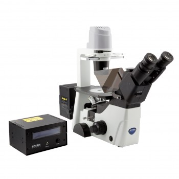 Microscopio binocular Series IM-300 invertido, de contraste de fases y fluorescencia, OPTIKA MICROSCOPES&reg;