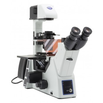 Microscopio triocular Series IM-5 invertido, de contraste de fases y fluorescencia, OPTIKA MICROSCOPES&reg;