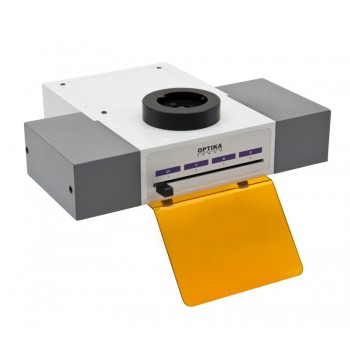 Accesorio de fluorescencia LED de 4 posiciones, sin cubos de fluorescencia LED., OPTIKA MICROSCOPES&reg;