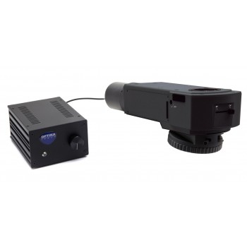 Accesorio metalogr�fico de campo claro/campo oscuro, filtros polarizadores, LED de 18 W, OPTIKA MICROSCOPES&reg;