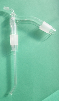 Adaptador para destilacin por arrastre de vapor, vidrio, ALAMO®