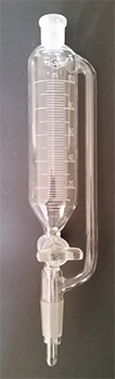 Embudo de presin compensada cilndrico c/ llave de vidrio (sin tapn), vidrio, ALAMO®
