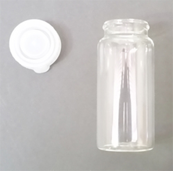 Frasco para muestras, vidrio, c/ tapn a a presin, CHEMILABOR®