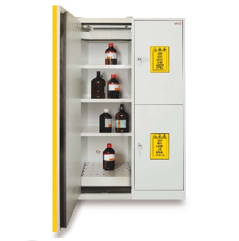 Armario de seguridad CHEMISAFE p/ productos quimicos e inflamables, EXACTA®