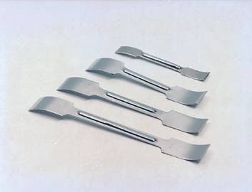 Esptula doble punta curvada, acero inox, J.P. SELECTA®